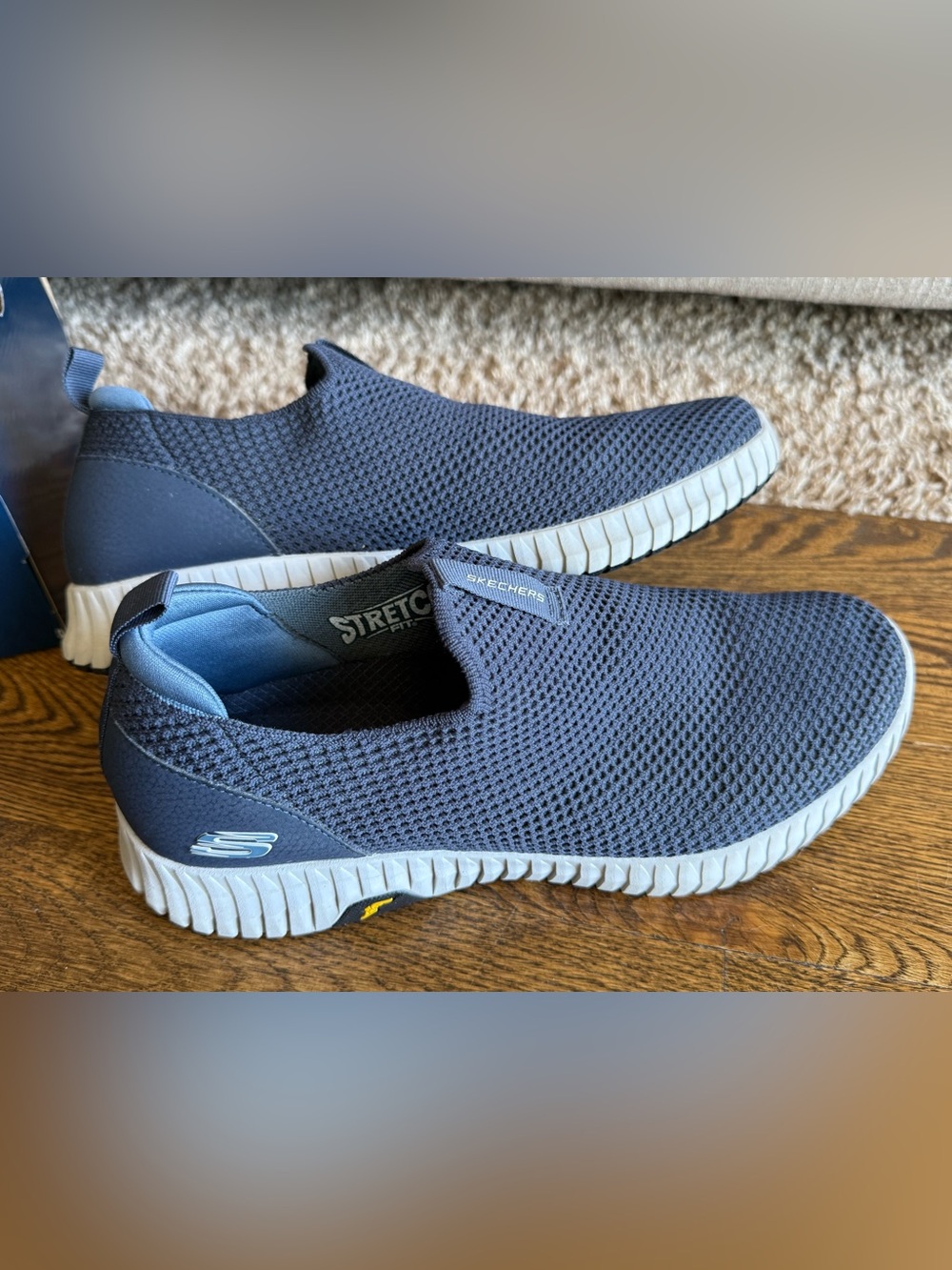 Skechers Ultra Flex 3.0 Wintek Men’s 9 Gray Blue Slip-On Sneakers - Picture 2 of 9